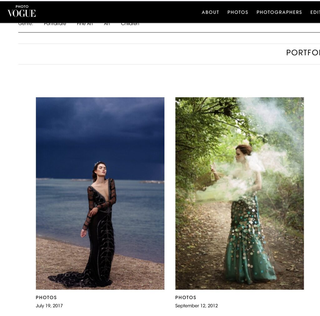 Vogue Italia feature by photographer Angie Candell
