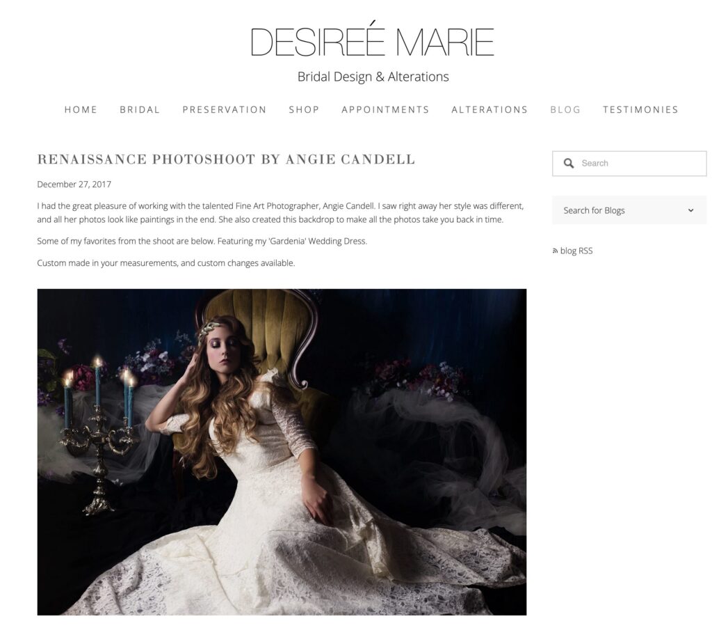 National publication feature photographed by Angie Candell