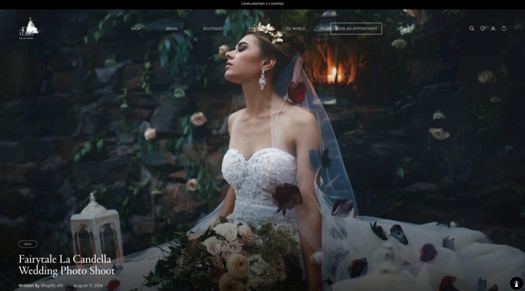 Galia Lahav couture editorial photographed by Angie Candell