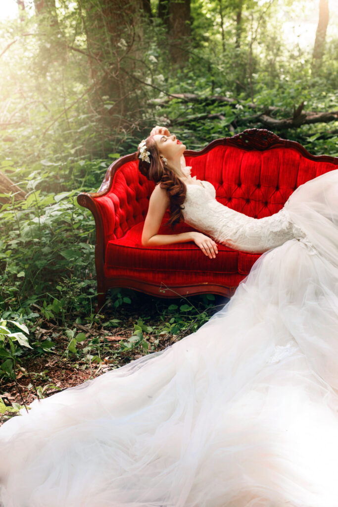 woodland wedding photos